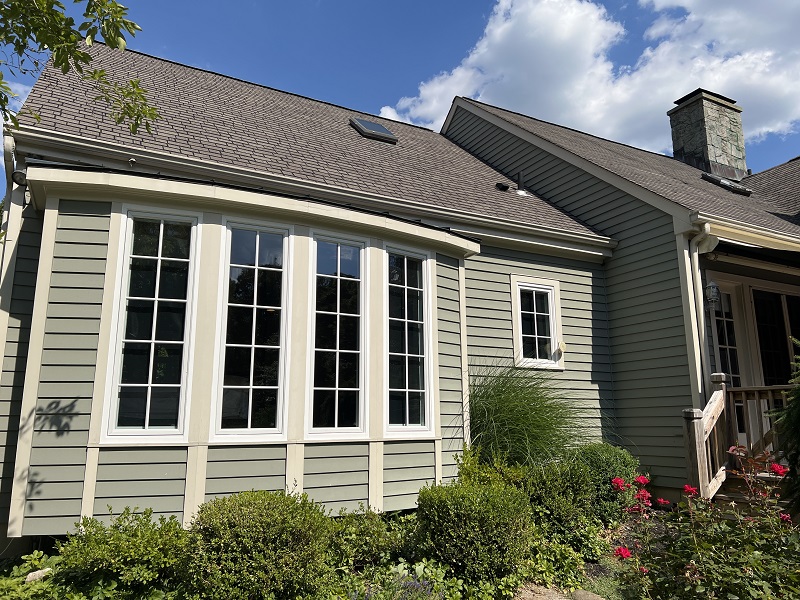 Tall casement windows